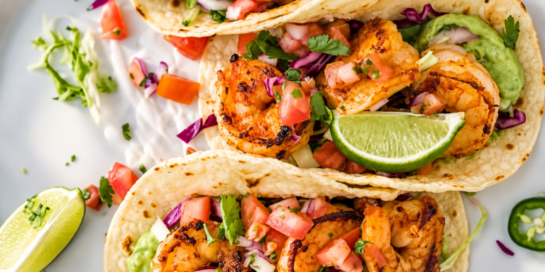 30-Minute Spicy Shrimp Tacos with Cilantro Lime Slaw